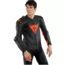 Kombinéza na moto Dainese LAGUNA SECA 5 1PC LEATHER SUIT BLACK/FLUO-RED