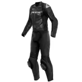 Dámská kombinéza na moto Dainese Mirage 2PCS suit black/black/white
