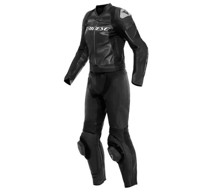 Dámská kombinéza na moto Dainese Mirage 2PCS suit black/black/white