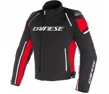 Bunda na moto Dainese RACING 3 D-DRY BLACK/BLACK/RED vel. 50