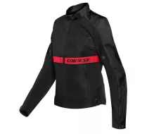 Dámská letní bunda Dainese RIBELLE AIR LADY TEX JACKET BLACK/LAVA-RED