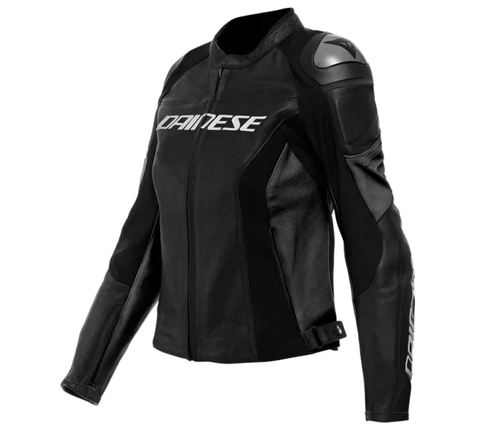 Dámská kožená bunda Dainese RACING 4 PERF. BLACK/BLACK