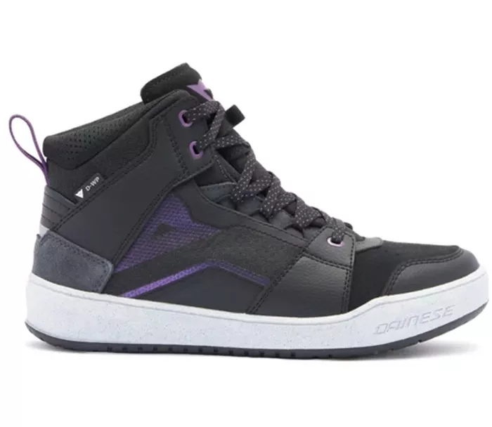 Dámské boty Dainese SUBURB D-WP BLACK/WHITE/METAL PURPLE