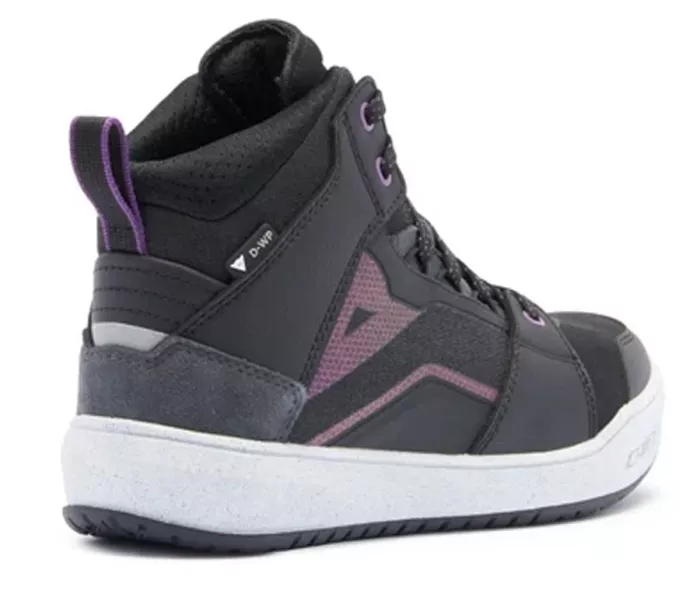 Dámské boty Dainese SUBURB D-WP BLACK/WHITE/METAL PURPLE