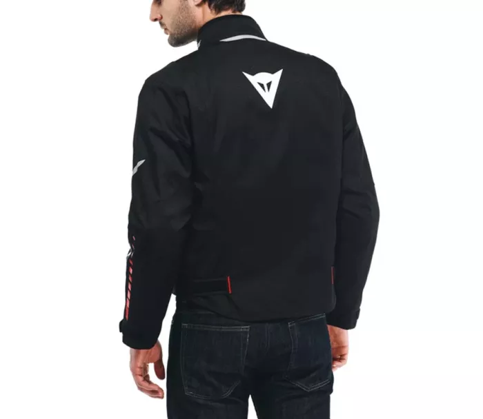 Bunda na moto Dainese VELOCE D-DRY®BLACK/WHITE/LAVA-RED