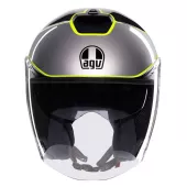 Otevřená helma AGV IRIDES E2206 DAVAO BLACK/GREY/YELLOW FLUO