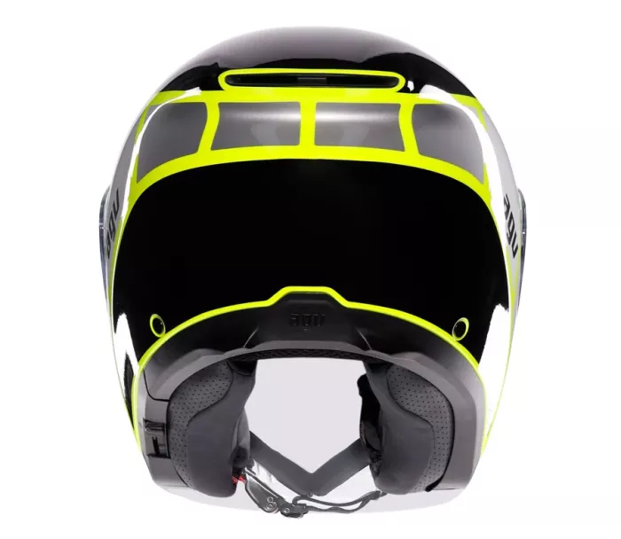 Otevřená helma AGV IRIDES E2206 DAVAO BLACK/GREY/YELLOW FLUO