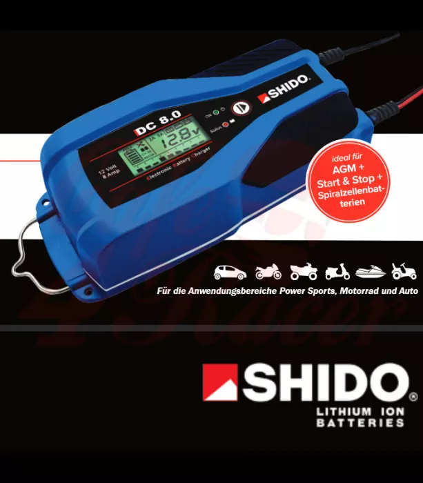 Shido DC8.0 EU Shido Allround Charger 8A EU