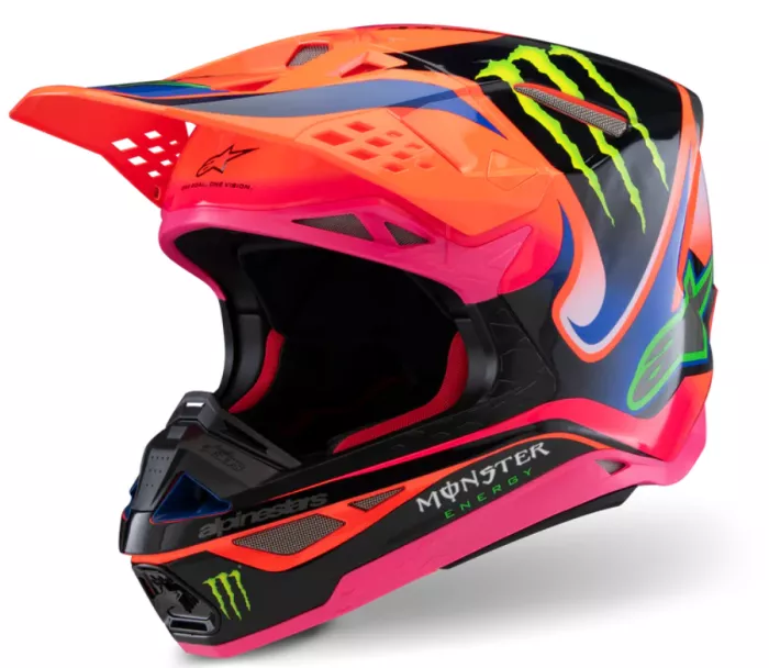 Alpinestars Superetch M10 Deegan orange/purple/pink glossy helmet vel. M