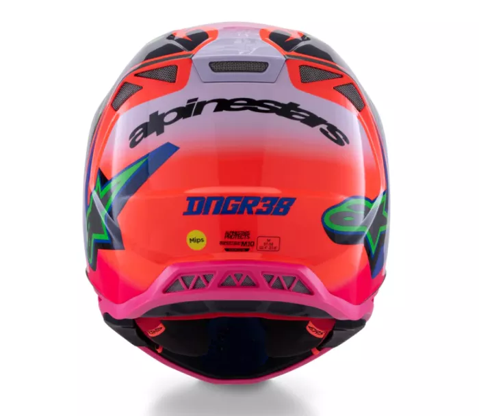 Alpinestars Superetch M10 Deegan orange/purple/pink glossy helmet vel. M