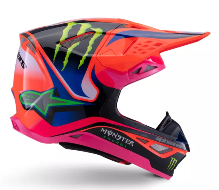 Alpinestars Superetch M10 Deegan orange/purple/pink glossy helmet vel. M