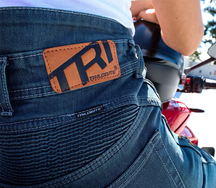 Dámské kalhoty na moto Trilobite Parado doublelayer AAA regular fit blue level 2