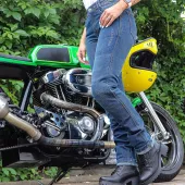 Dámské džíny Trilobite Downtown 2.0 monolayer AAA blue (Prodloužené)