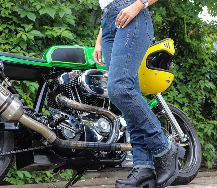 Dámské džíny Trilobite Downtown 2.0 monolayer AAA blue (Prodloužené)