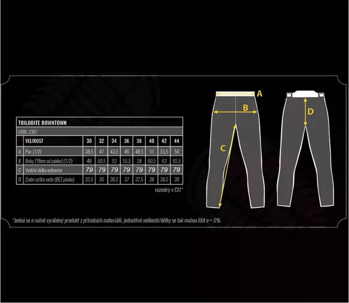 Pánské kalhoty Trilobite Downtown 2.0 monolayer AAA blue