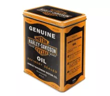 Plechová dóza L Harley Davidson - Genuine oil