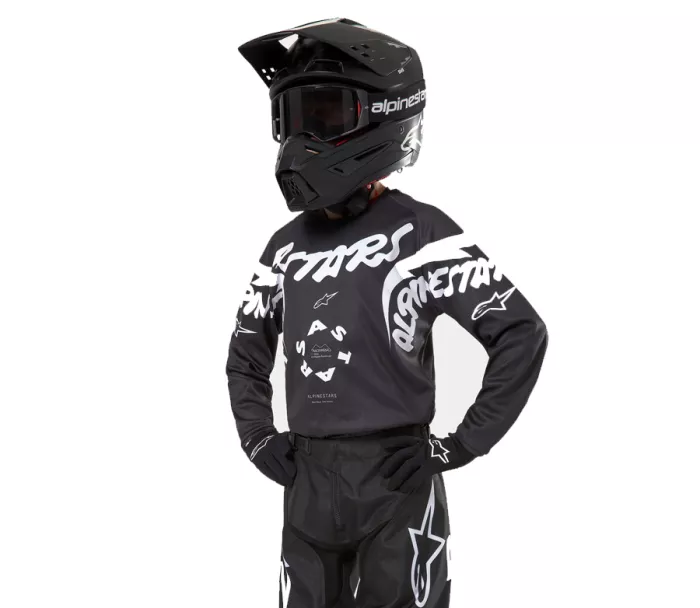 Dětský motokrosový dres Alpinestars Racer Hana black/white