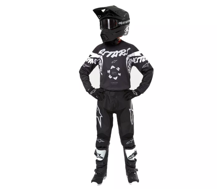 Dětský motokrosový dres Alpinestars Racer Hana black/white