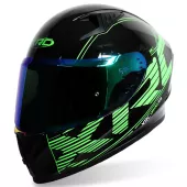 Helma na moto XRC DROD black/green