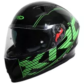 Helma na moto XRC DROD black/green