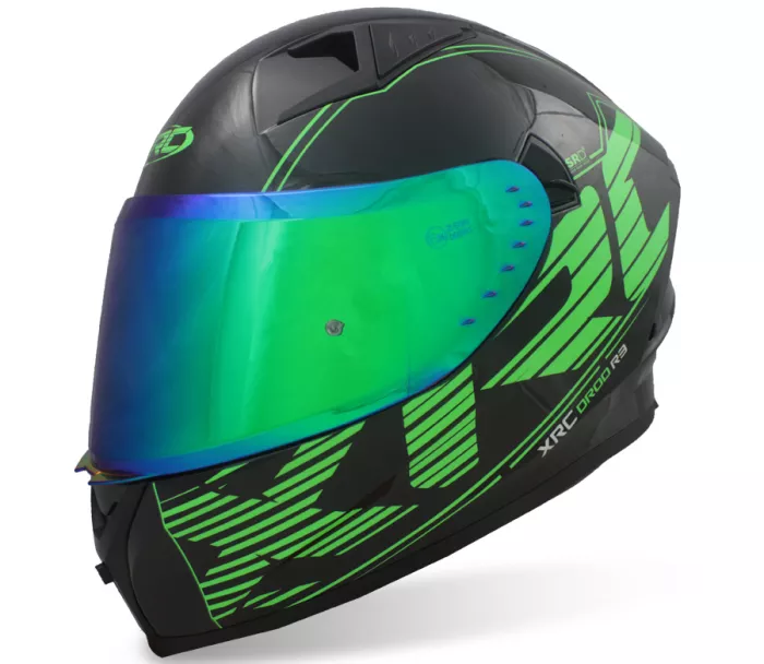 Helma na moto XRC DROD black/green