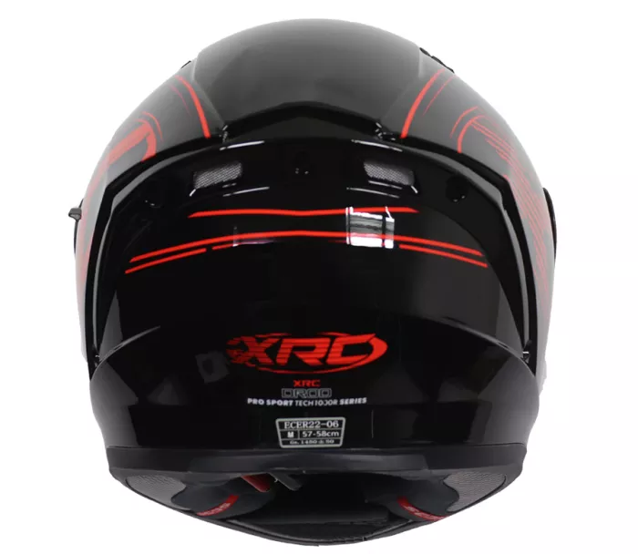 Helma na motorku XRC DROD black/red