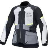 Pánská bunda na moto Alpinestars Andes Air Drystar ice grey/dark grey/black