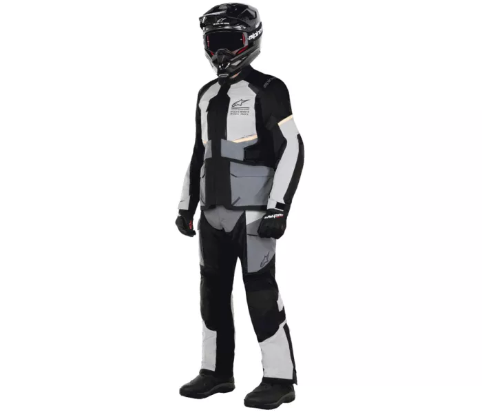 Pánská bunda na moto Alpinestars Andes Air Drystar ice grey/dark grey/black