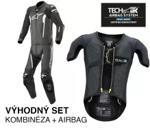 Alpinestars Missile Tech Air kombi black/white + airbag Tech-Air RACE