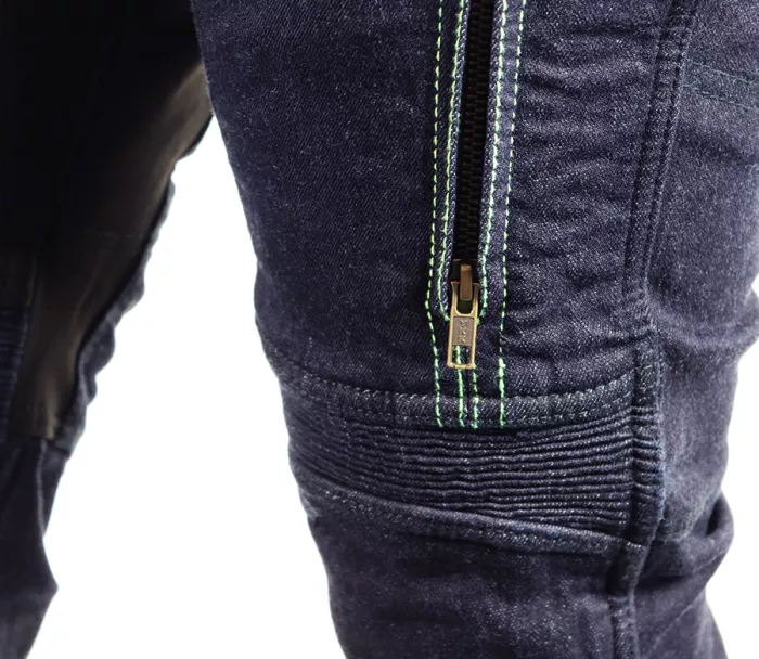 Kevlarové kalhoty na moto Trilobite 1964 Dyneemic Pro men dark blue/fluo