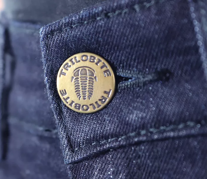 Kevlarové kalhoty na moto Trilobite 1964 Dyneemic Pro men dark blue/fluo