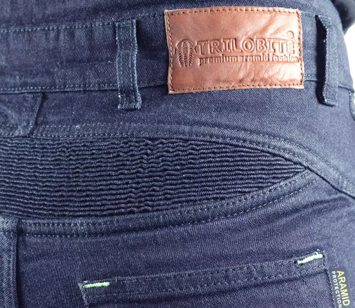 Kevlarové kalhoty na moto Trilobite 1964 Dyneemic Pro men dark blue/fluo