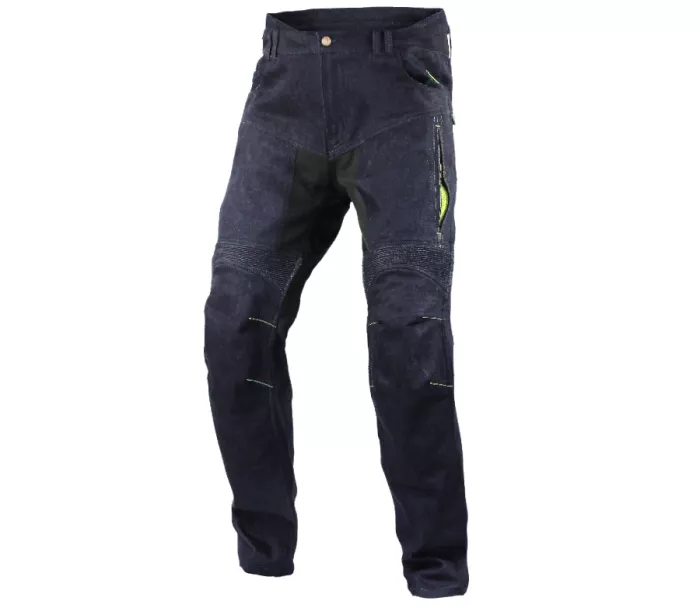 Kevlarové kalhoty na moto Trilobite 1964 Dyneemic Pro men dark blue/fluo vel. 38