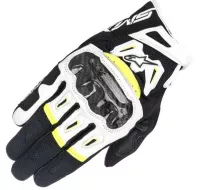 Rukavice na motorku Alpinestars SMX-2 Air carbon black/white/yellow fluo