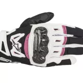 Dámské rukavice na moto Alpinestars Stella SMX-2 Air Carbon black/white/fuchsia
