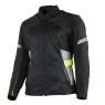 Dámská bunda na moto Nazran Poseidon W black/light grey/yellow fluo