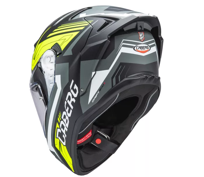 Integrální helma Caberg Drift Evo II Jarama matt black/grey/yellow fluo