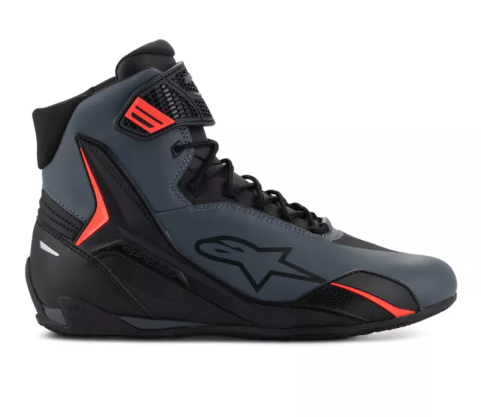 Boty na moto 2026 Alpinestars Faster-4 Drystar black/red fluo
