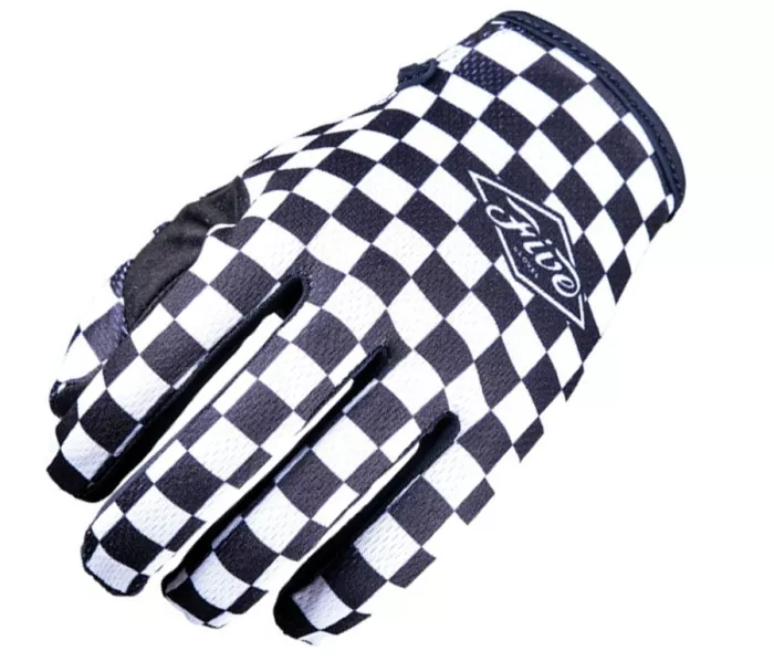 Motokrosové rukavice Five MXF4 Evo Flat Track black/white