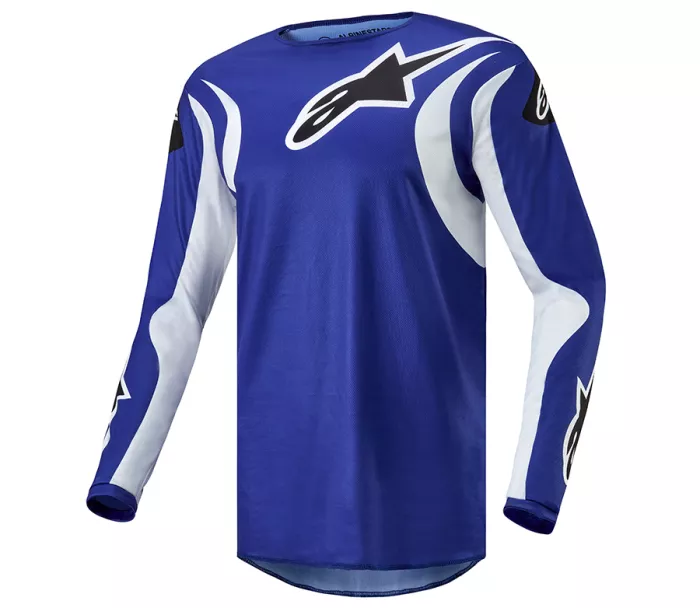 Motokrosový dres Alpinestars Fluid Lucent blue ray/white