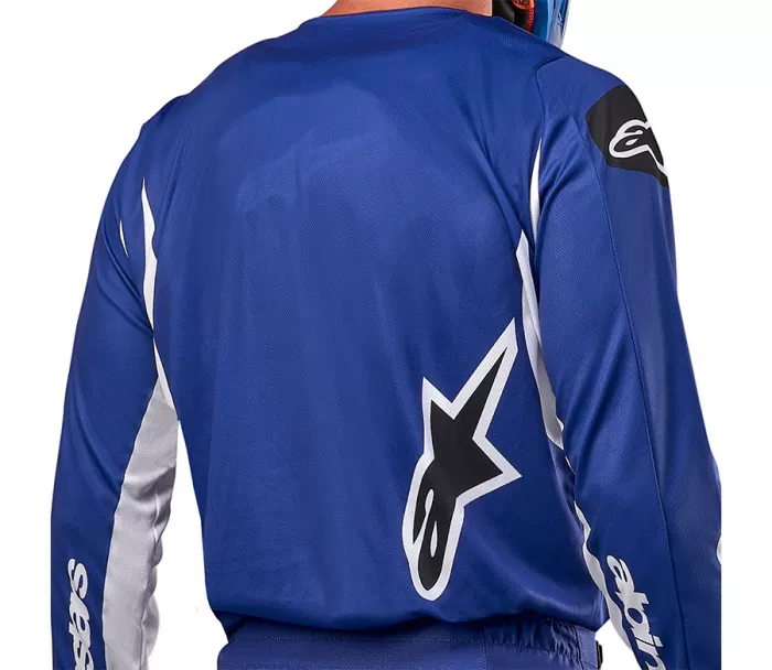 Motokrosový dres Alpinestars Fluid Lucent blue ray/white