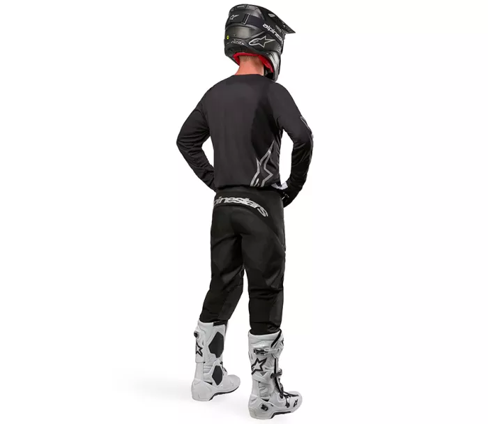 MX dres Alpinestars Fluid graphite black/silver