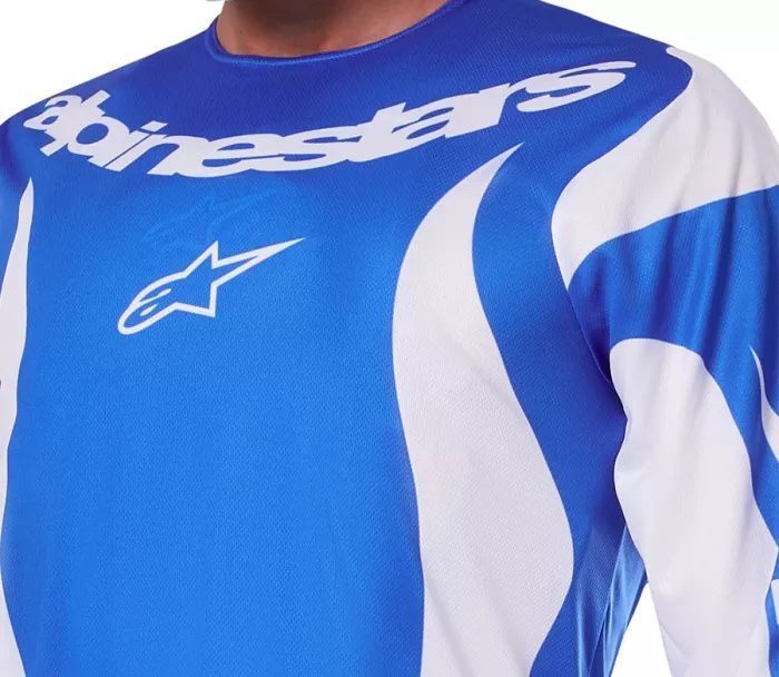 Motokrosový dres Alpinestars Fluid Haul blue/white