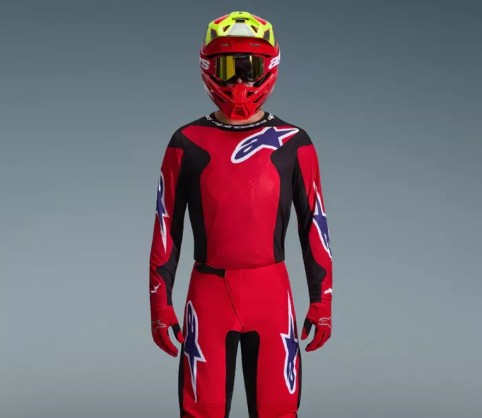 Alpinestars Fluid Grid red/black/purple vel. XL