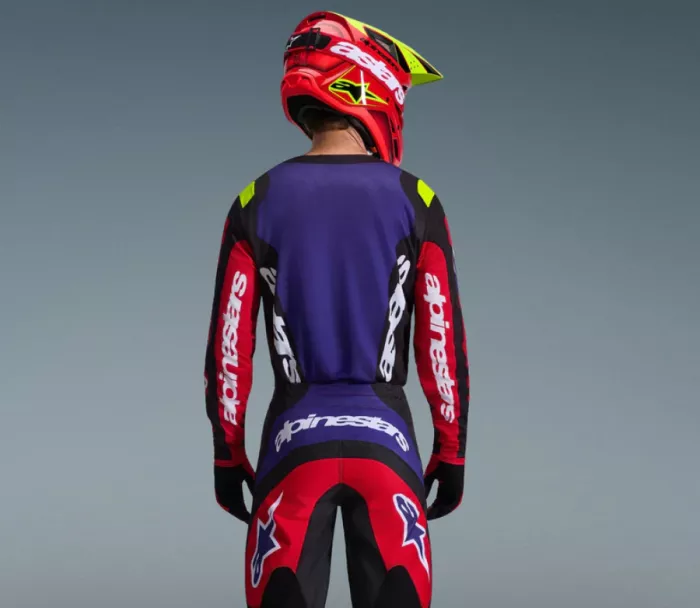 Alpinestars Fluid Grid red/black/purple vel. XL