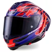 Závodní helma Alpinestars  Supertech R10 Flyte purple/red glossy