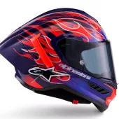 Závodní helma Alpinestars  Supertech R10 Flyte purple/red glossy