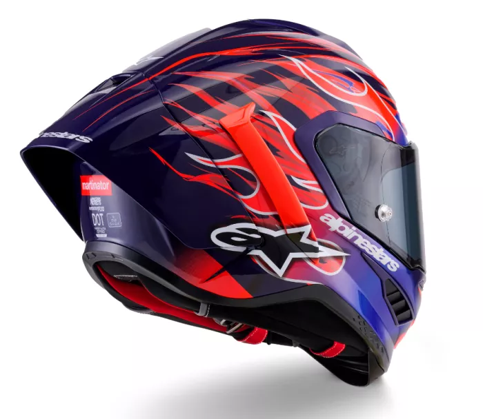 Závodní helma Alpinestars  Supertech R10 Flyte purple/red glossy