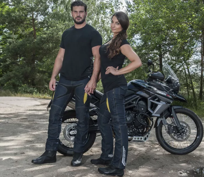 Dámské kevlarové džíny na moto Trilobite PROBUT X-FACTOR long blue