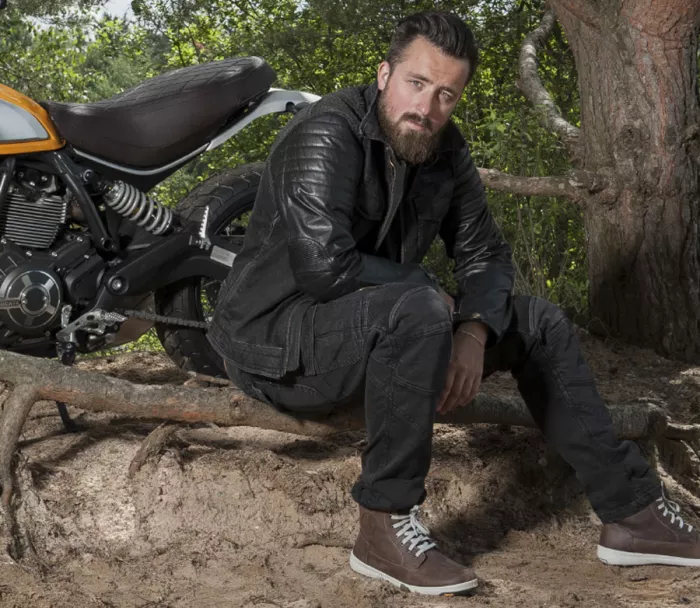Bunda na motorku Trilobite Acid Scrambler black vel. 4XL